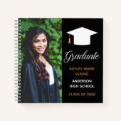 卒業写真エレガントオートグラフ卒業生 ノートブック (正面)