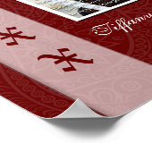 卒業写真エレガントコラージュのウォールアート ポスター (角)