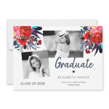 卒業写真エレガントコラージュフローラ卒業a