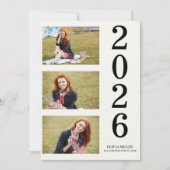 卒業写真エレガントシニアグラードパーティー 招待状 (正面)