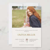 卒業写真エレガントシニアグラードパーティー 招待状 (裏面)