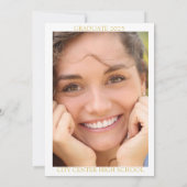 卒業写真エレガント発表 招待状 (裏面)