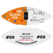 卒業写真オレンジ色の学校チーム名 アメリカンフットボール (パネル)