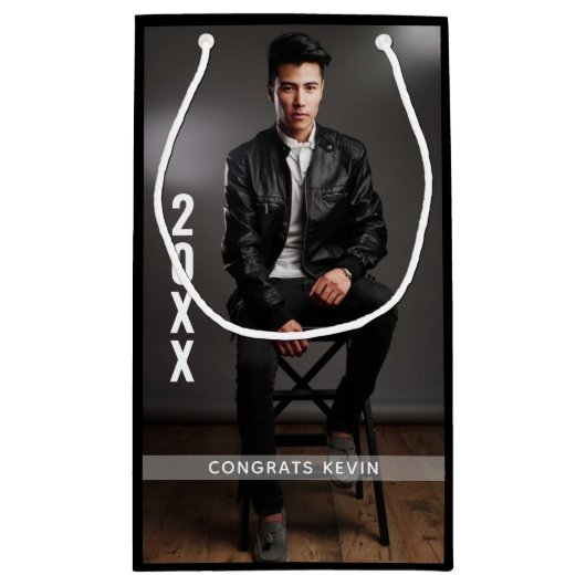 卒業写真カスタム抱き枕 スモールペーパーバッグ (裏面)