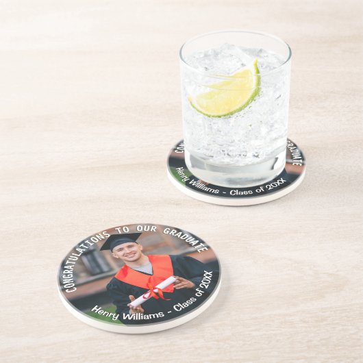 卒業写真カスタム文字院記念 コースター (側面)