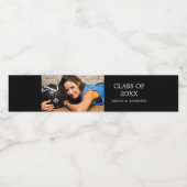 卒業写真カスタム水瓶ラベル ペットボトルラベル (シングルラベル)