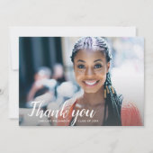 卒業写真カスタムThank You Note Backside サンキューカード (正面)