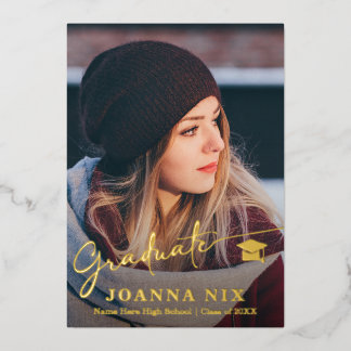 卒業写真カード 箔シーズンカード