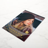 卒業写真カード 箔シーズンカード (回転した状態)