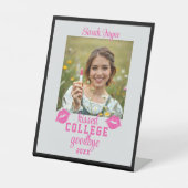 卒業写真キス大学さよなら授業年 台座サイン (正面)