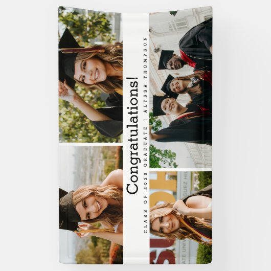 卒業写真クラス年おめでとうございますカスタム。 横断幕 (縦)