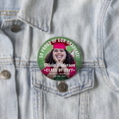 卒業写真クラス年モダン文字オーバーレイ 缶バッジ (インサイチュ)