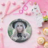 卒業写真クラス20XXおめでとうございますカスタム ペーパープレート (パーティー)