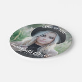 卒業写真クラス20XXおめでとうございますカスタム ペーパープレート (アングル)