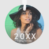卒業写真クラス20XXメモリ記念メモリ オーナメント (裏面)