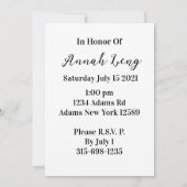 卒業写真クラス 招待状 (裏面)