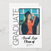 卒業写真クラス 招待状 (正面/裏面)