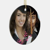 卒業写真クリスマスオーナメント セラミックオーナメント (右)