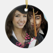 卒業写真クリスマスオーナメント セラミックオーナメント (正面)
