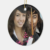 卒業写真クリスマスオーナメント セラミックオーナメント (左)
