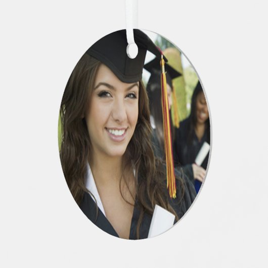 卒業写真クリスマスオーナメント メタルオーナメント (正面左)
