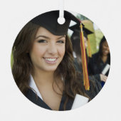 卒業写真クリスマスオーナメント メタルオーナメント (正面)