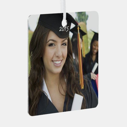 卒業写真クリスマスオーナメント メタルオーナメント (正面右)