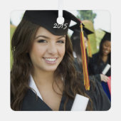 卒業写真クリスマスオーナメント メタルオーナメント (正面)