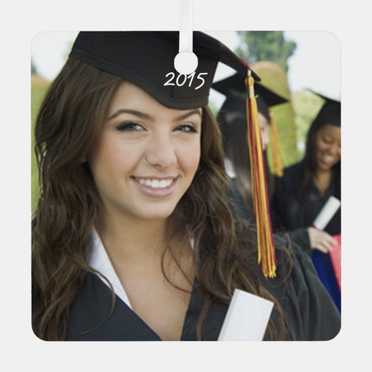 卒業写真クリスマスオーナメント メタルオーナメント (正面)