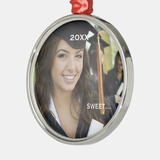 卒業写真クリスマスオーナメント メタルオーナメント (左)