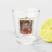 卒業写真グラッドキャップスクール | 年の記念 ショットグラス (正面)