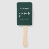 卒業写真グリーンシルバースクリプト2024 ハンドファン (正面)