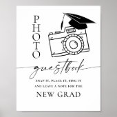 卒業写真ゲストブックミニマエレガントリスト ポスター (正面)