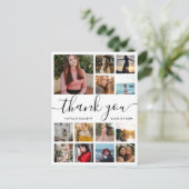 卒業写真コラージスクリプトありがとうはがき 案内ポストカード (スタンド正面)