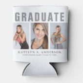 卒業写真コラージュおめでとうございます 缶クーラー (正面)