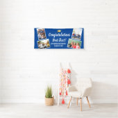 卒業写真コラージュおめでとうシニアカラー 横断幕 (インサイチュ)