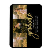 卒業写真コラージュのスクリプトグラード発表 マグネット (縦)