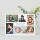 卒業写真コラージュの発表のみ 招待状 (スタンド正面)