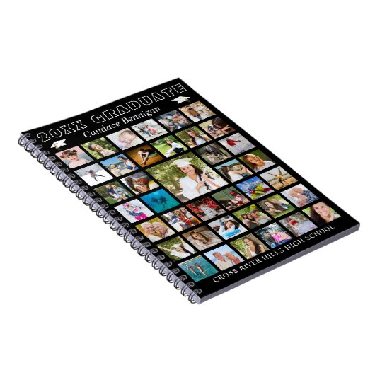 卒業写真コラージュゲストブックメモリーブック ノートブック (右側)