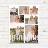 卒業写真コラージュパーティー記号 ポスター