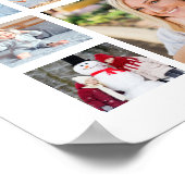 卒業写真コラージュ卒業記念 ポスター (角)