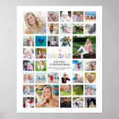 卒業写真コラージュ卒業記念 ポスター (正面)
