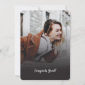 卒業写真コラージュ卒業2025パーティー 招待状 (裏面)