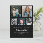 卒業写真コラージュ 招待状 (スタンド正面)