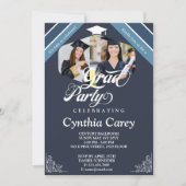 卒業写真コラージュ 招待状 (正面)