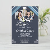 卒業写真コラージュ 招待状 (スタンド正面)