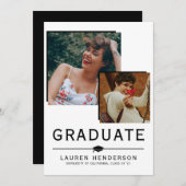 卒業写真コンテンポラリーコラージュ 案内状 (正面/裏面)