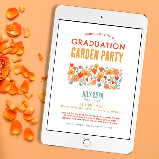 卒業写真ゴーグ遠くにガーデンパーティー 招待状