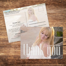卒業写真サンキューカードカスタム ポストカード