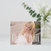 卒業写真サンキューカードカスタム ポストカード (スタンド正面)